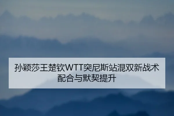 孙颖莎王楚钦WTT突尼斯站混双新战术配合与默契提升